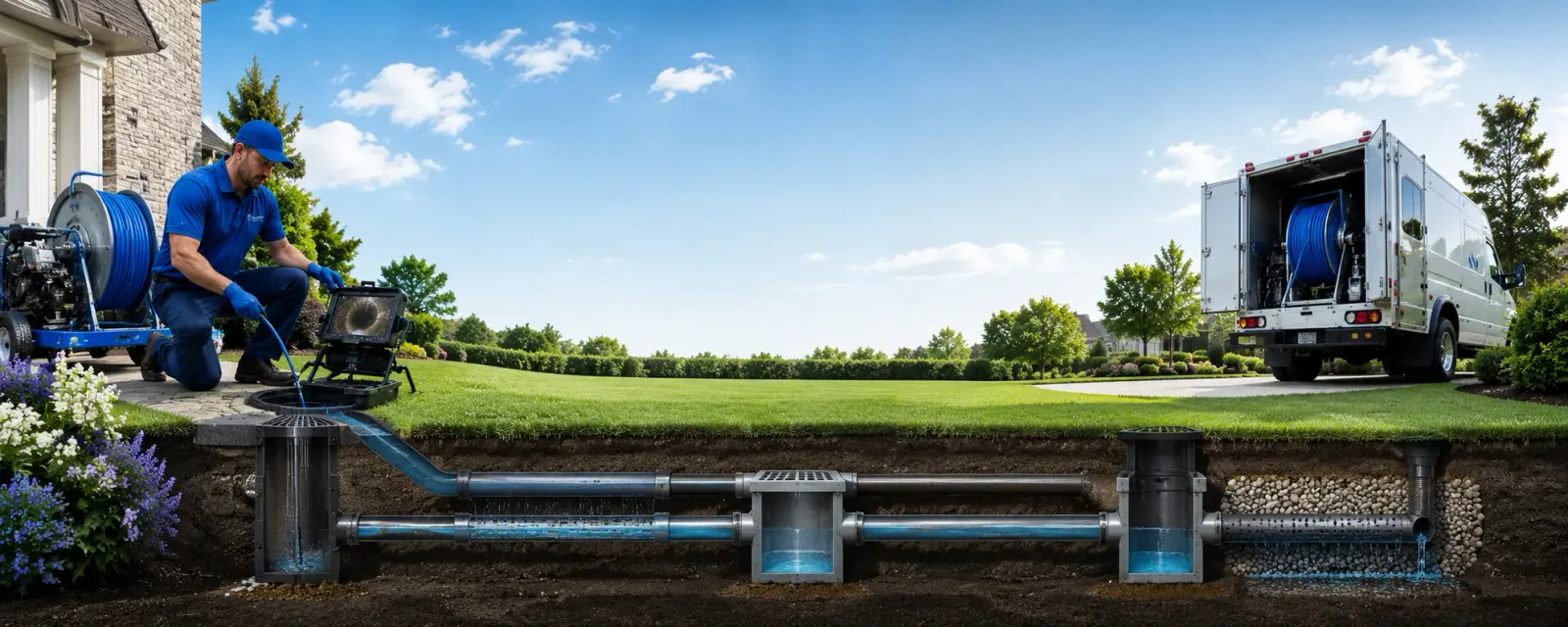Outdoor drain cleaning information for Portlandville, NY